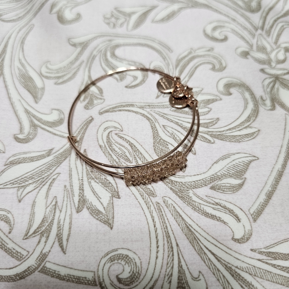Rose gold Alex and Ani bracelet